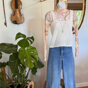 🌞 XS Gap Crocheted Top #48